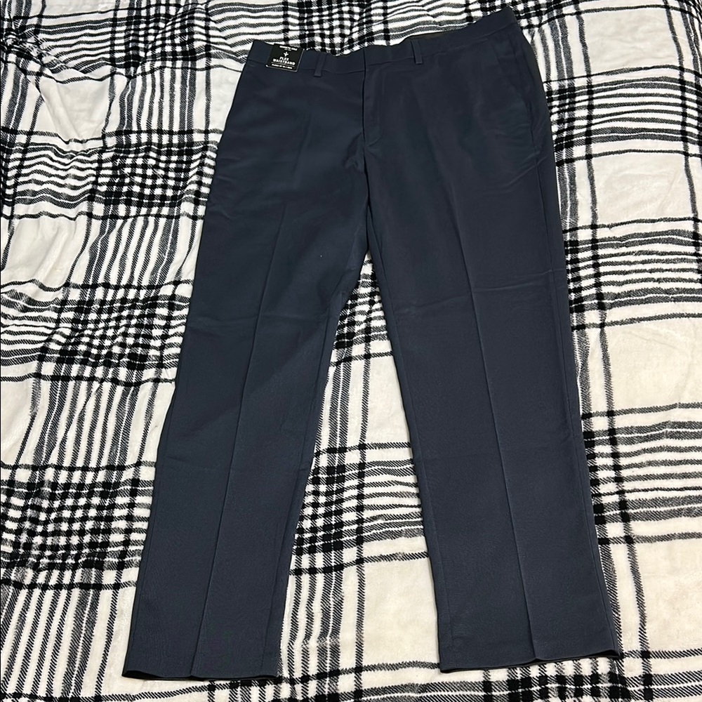 Kenneth Cole Slim Fit Navy Dress Pants 34x32 NWT
